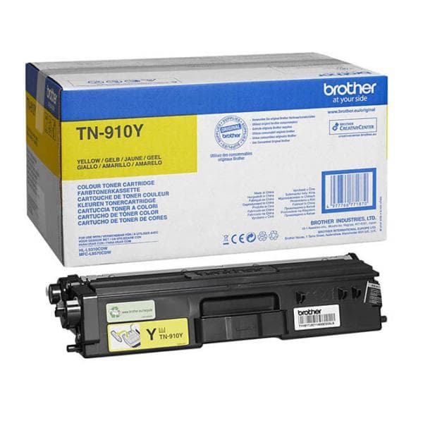 Изображение Brother TN-910Y для сверки маркировки