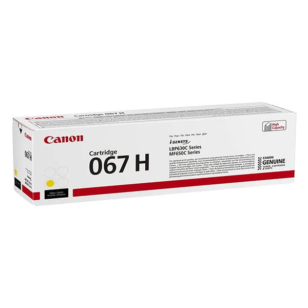 Изображение Canon 067H Yellow для сверки маркировки