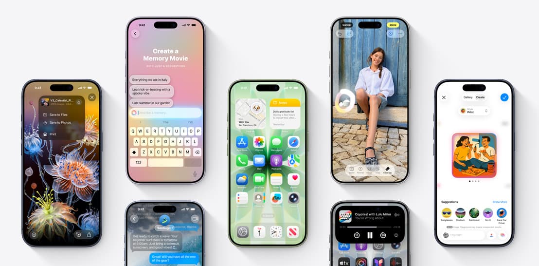 Экраны iPhone для проверки функций после ремонта