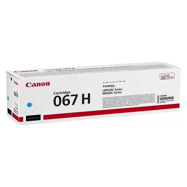 Изображение Canon 067H Cyan для сверки маркировки